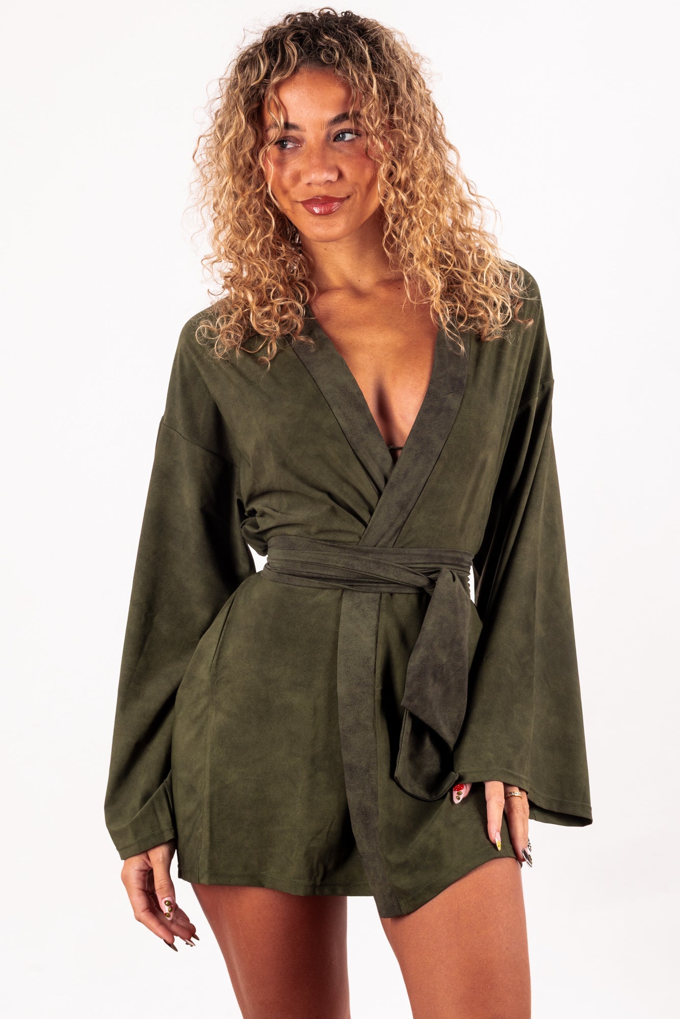 Robe Kimono Matcha - Taille XL